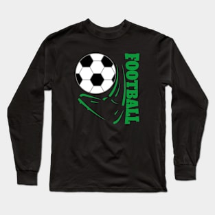 Football Foot - Green Long Sleeve T-Shirt